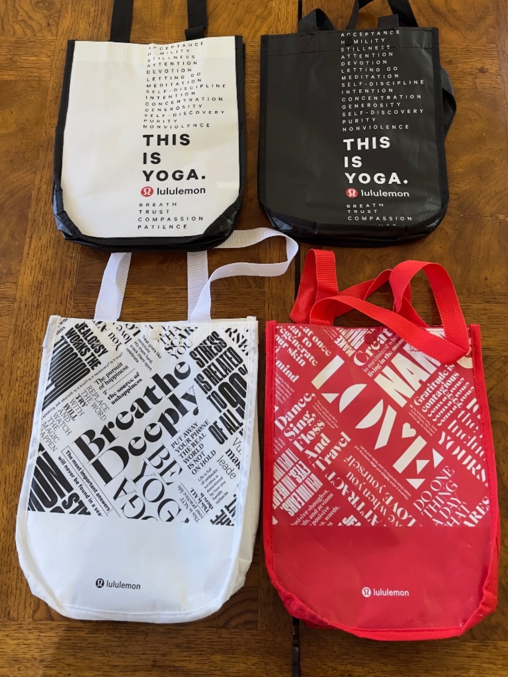 Lululemon shopping tote shopper lunch bag
